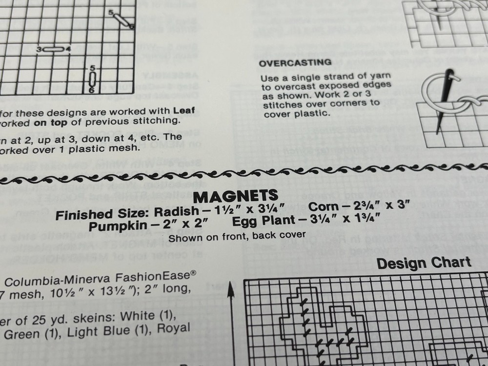 Columbia-Minerva Plastic Canvas Chart Kitchen Accessory Ideas