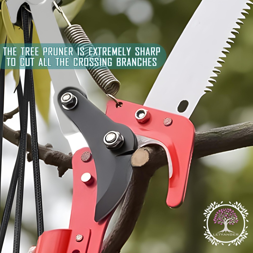 Pole Saws for Tree Trimming, 7.3-27 ft Extendable Tree Trimmers Long Handle