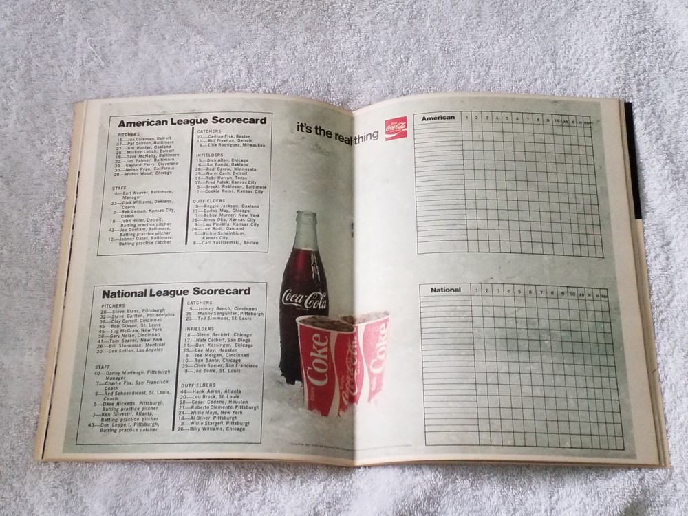 72 All Star Game Program Atlanta Stadium MLB