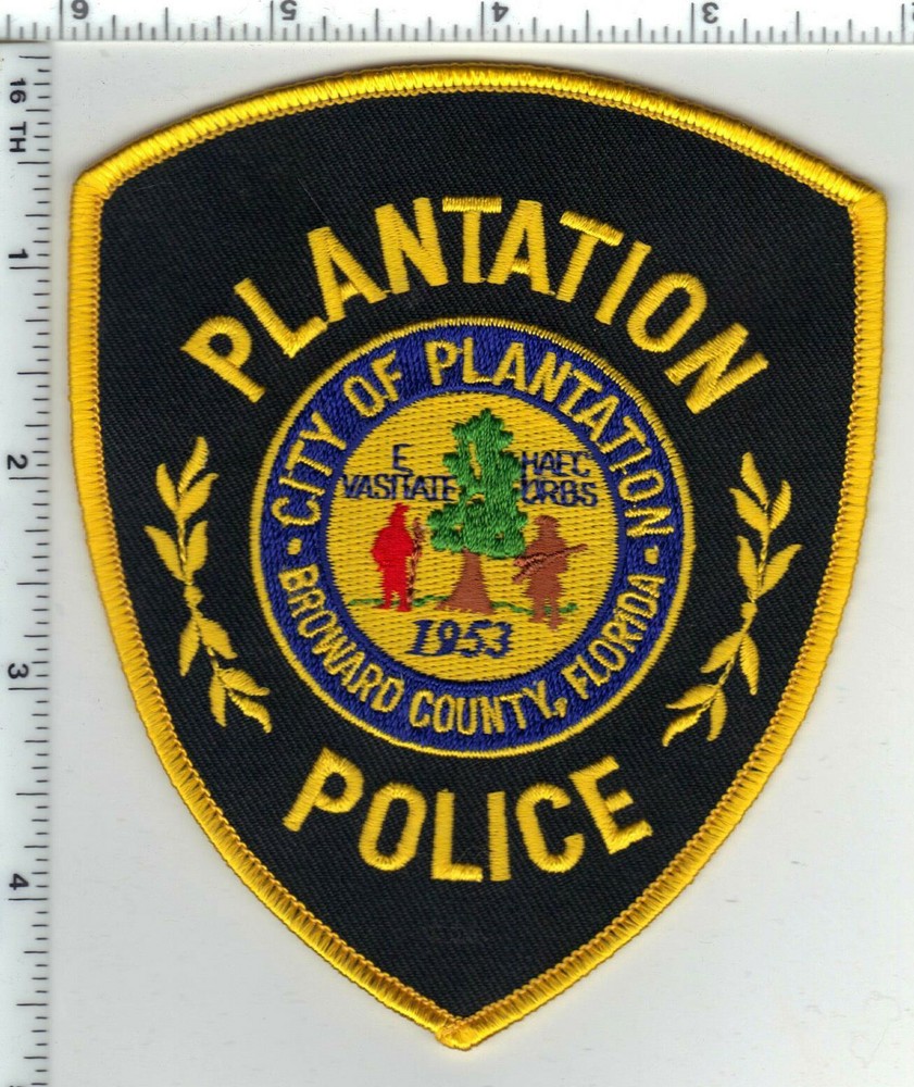 Plantation Police (Florida) 3rd Issue Shoulder Patch