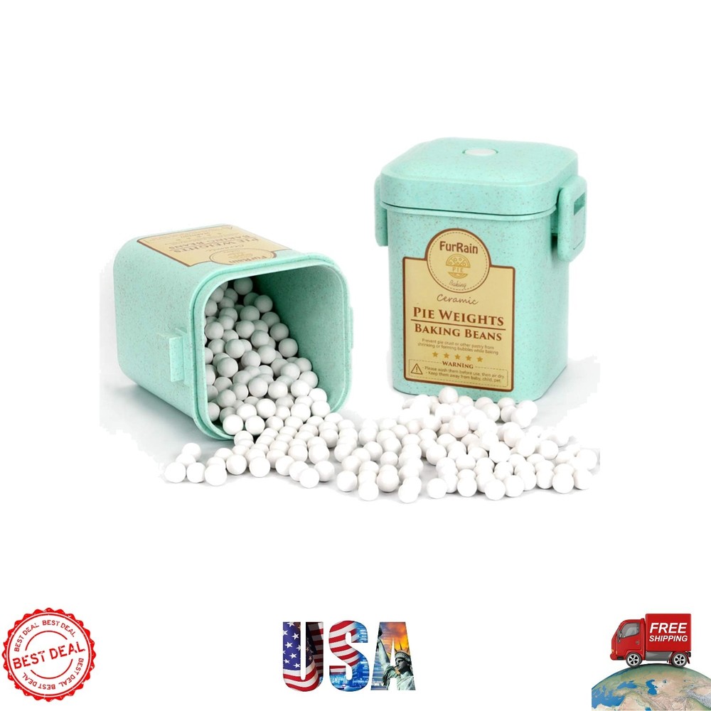High-Quality Ceramic Pie Weights - Prevents Pastry Blisters & Shrinkage