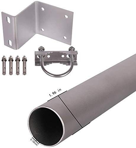 XRDS-RF 16" Antenna Pole, Upgraded Length Pole Mount, Silver