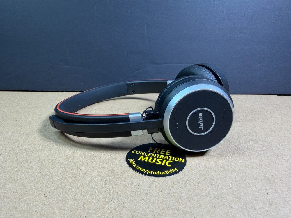 Jabra Evolve 65 HSC018W MS Stereo Wireless Bluetooth Headset Ships Fast!