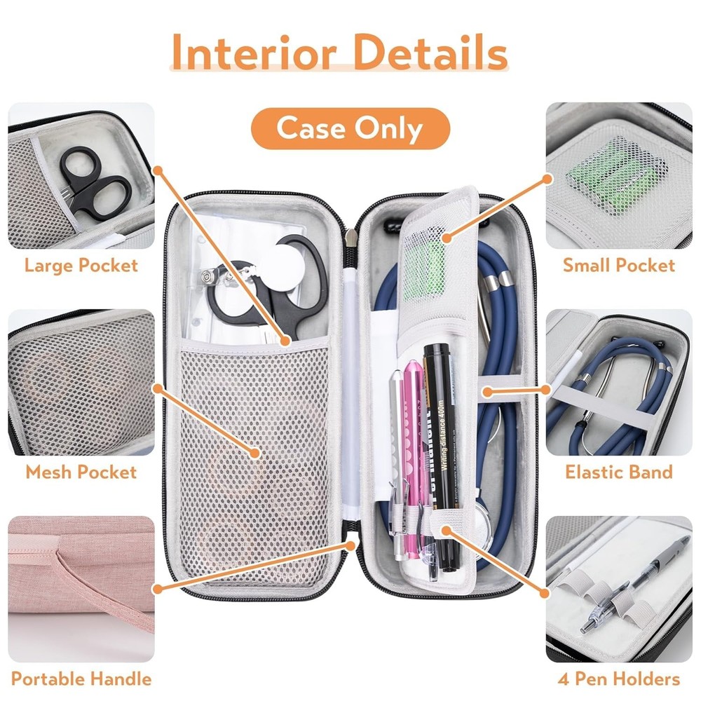17 Pcs Stethoscope Case Kit, Nursing School Essentials Include Stethoscope Case,