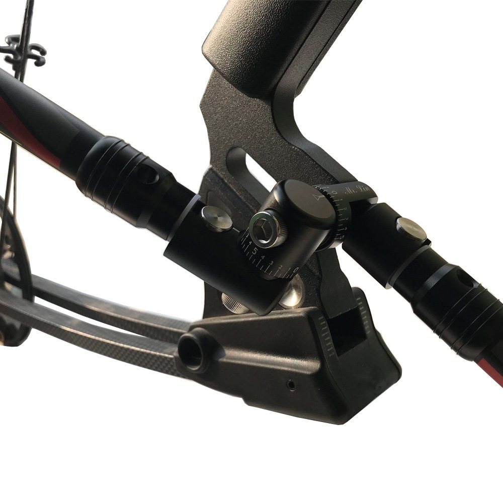 Bow Rod Stabilizer Fully Adjustable Single Side V-bar Mount Quick Disconnect ...
