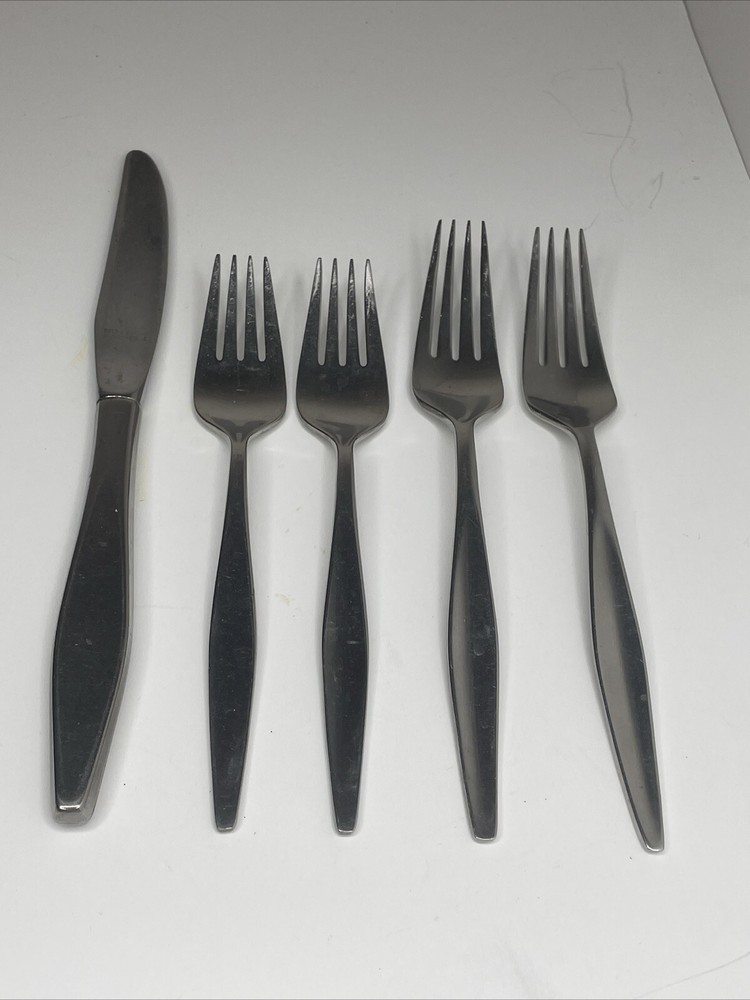 Reed & Barton RDS69/Denmark Vtg Stainless Flatware 5pc forks/knife