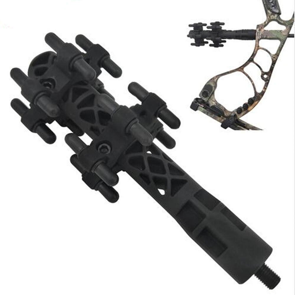 Adjustable Archery Bow Stabilizer 6.5" Compound bow Hunting Balance Cushioning