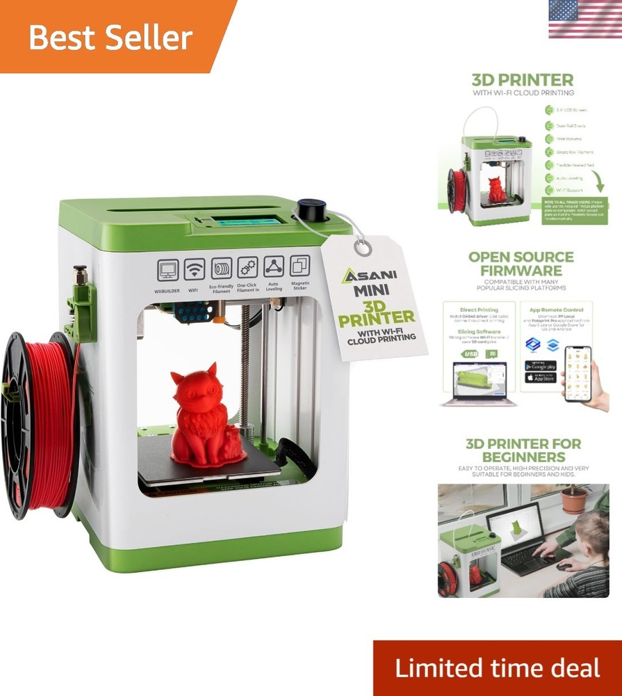 Mini 3D Printer for Kids Beginners Complete Kit Auto Leveling WiFi Compatible