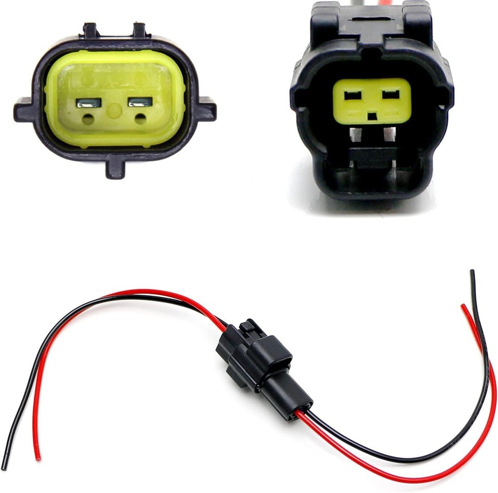 2-Pin ECT/ECTS Engine Coolant Temperature Sensor Connector Plug w/ Lead Pigtail