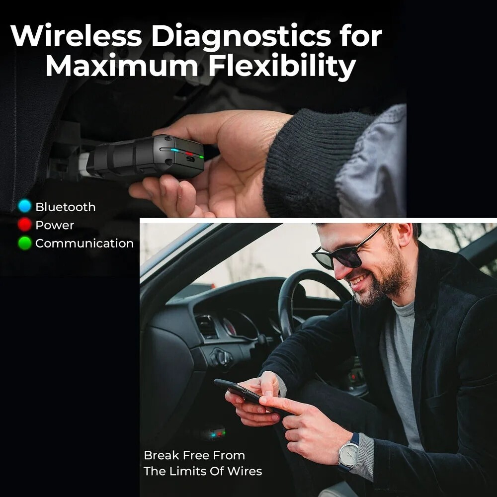 2025 TOPDON Topscan PRO Wireless OBD2 Scanner Code Reader Key Coding Diagnostic