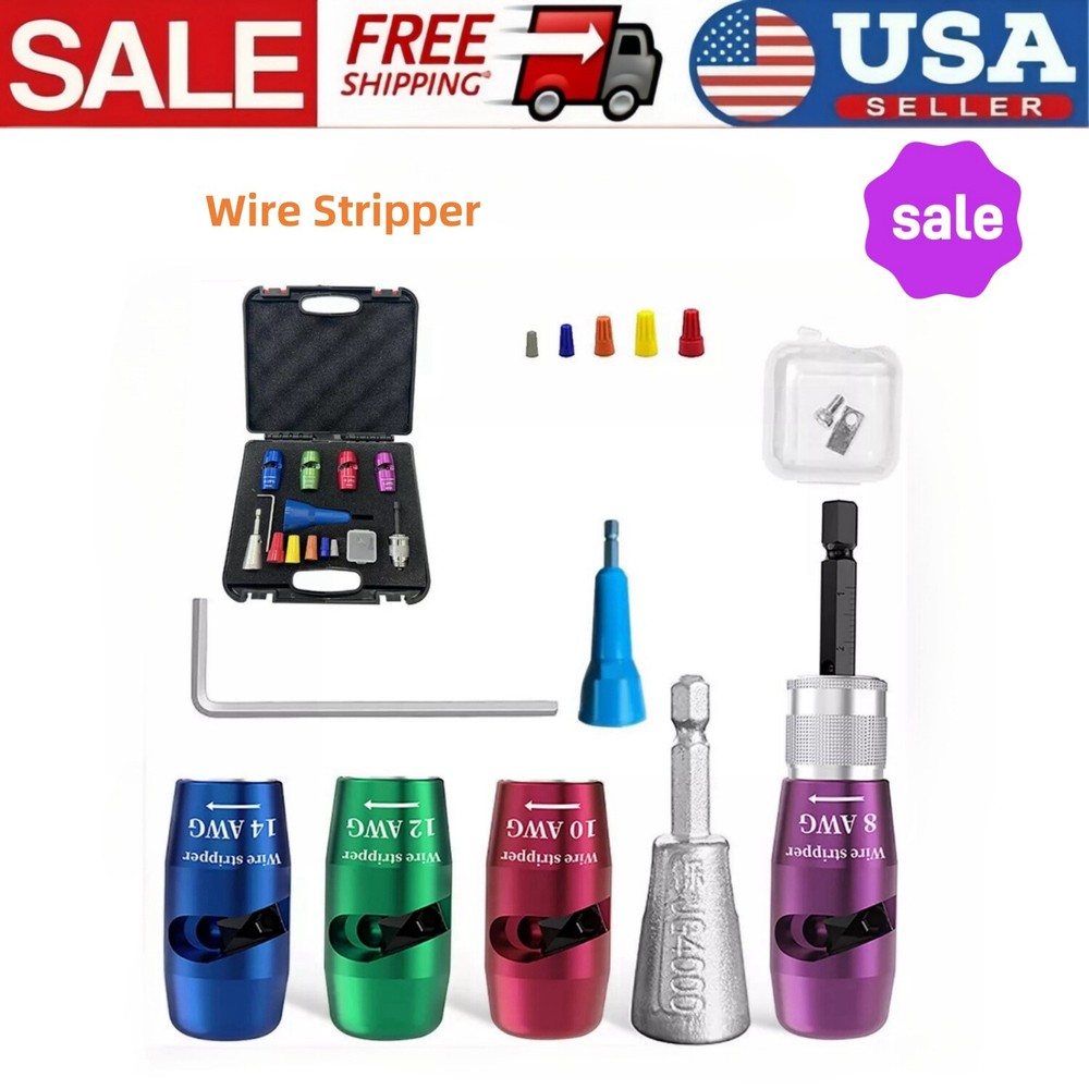 Wire Stripper -Drill Wire Stripping and Twisting Tool Upgrade Electrical Durable