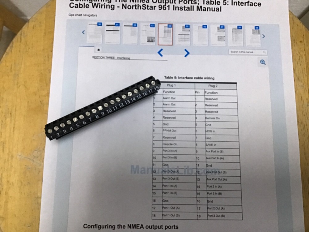Northstar 961 962 Interface Connector 18 Pin