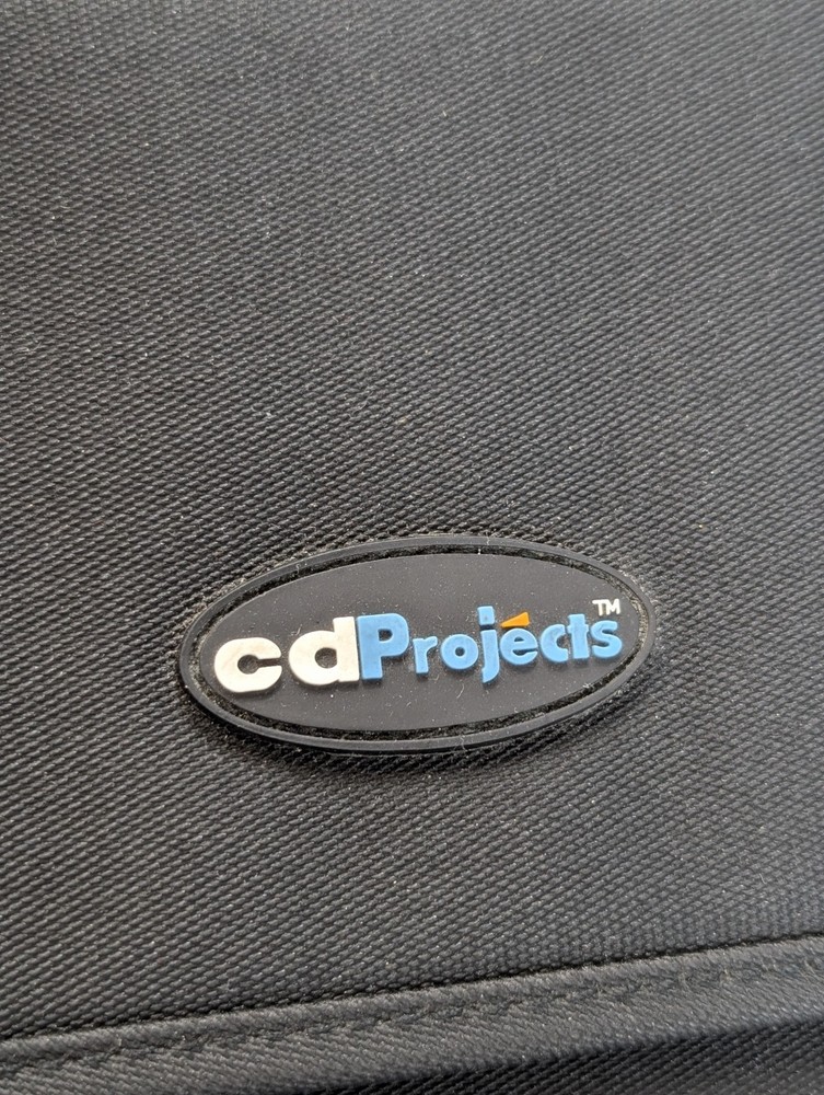 Cd Projects 208 CD DVD BLURAY Disc Storage Binder NYLON Wallet Black Handle