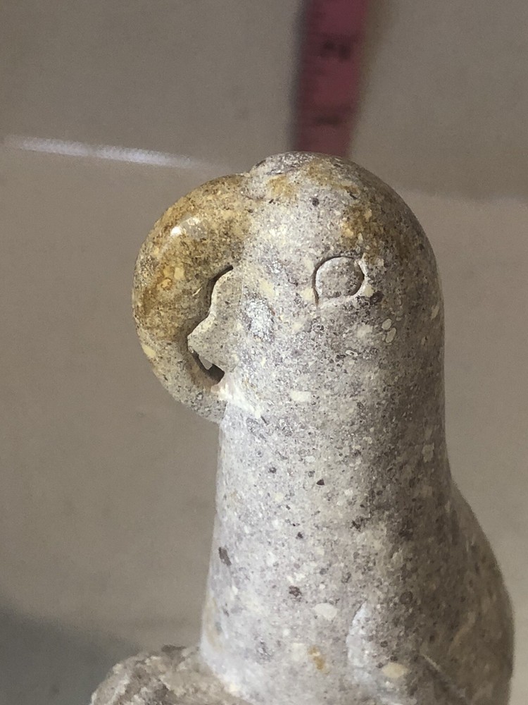 Vtg Parrot Carved in unknown Stone