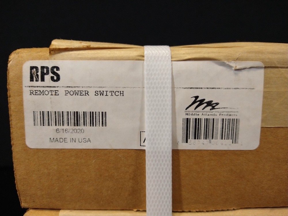 Middle Atlantic RPS Remote Power Switch Rackmount AC Power Control Unit