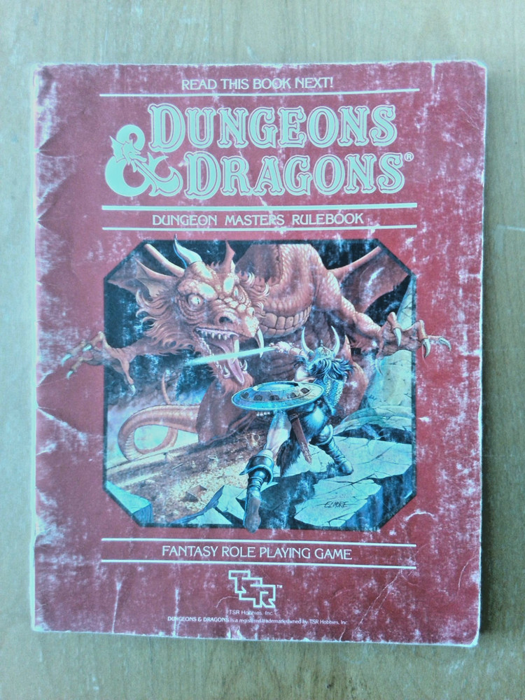 D&D Dungeon Masters Rulebook From basic box AD&D TSR Dungeons & Dragons