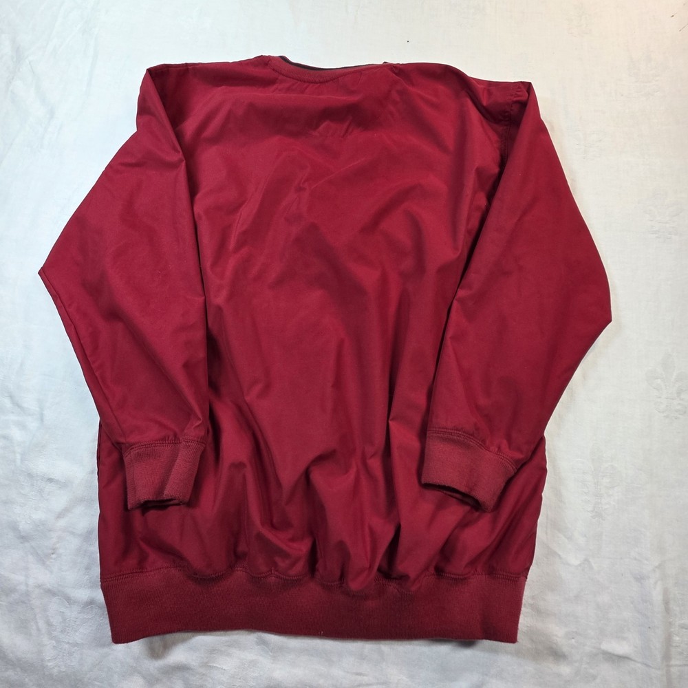Perry Ellis America Golf Pullover Windbreaker Jacket Men's L Red