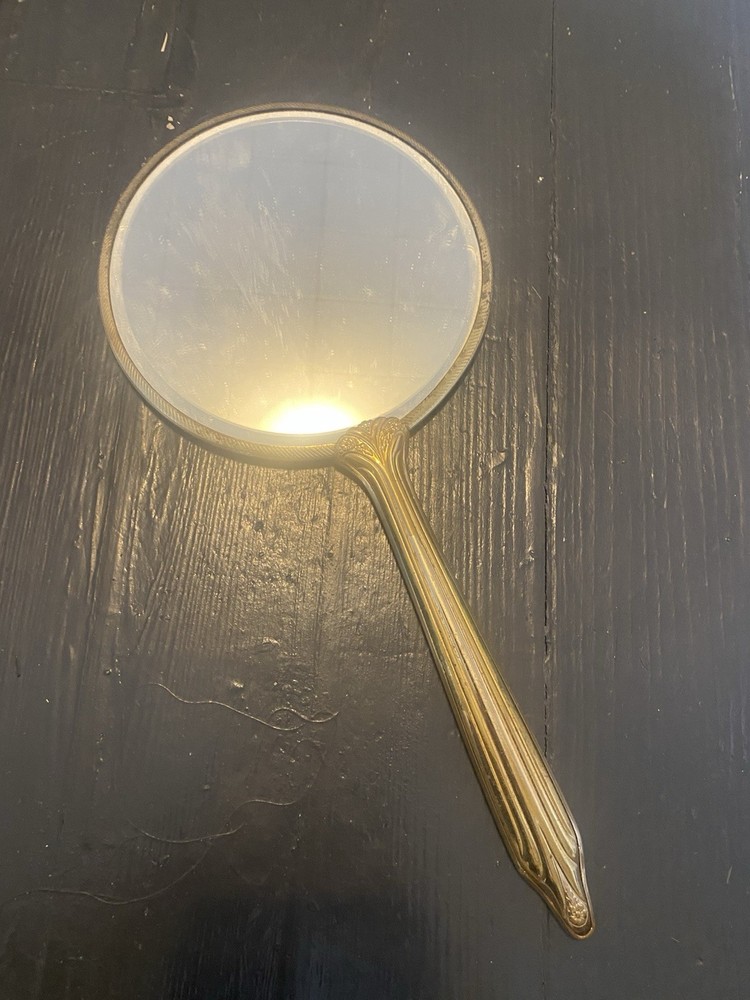 vintage hand-held vanity mirror