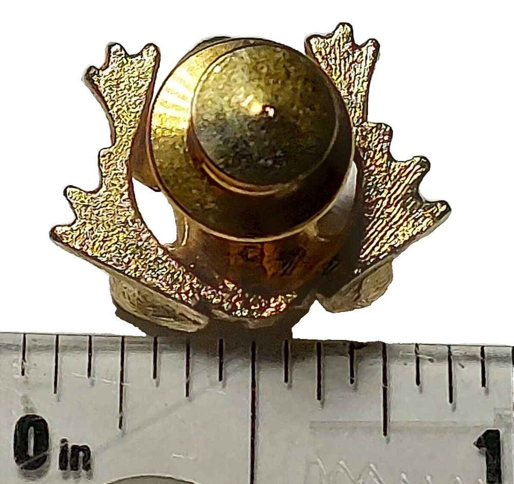 AVON Frog Gold Toned Lapel Pin