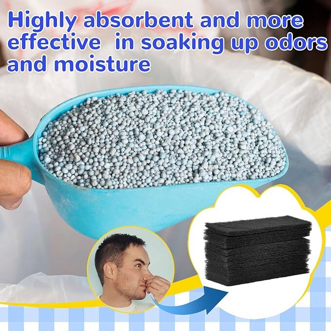 Activated Carbon Deodorizing Filter For Cat Litter Box Replacement Pet Clean