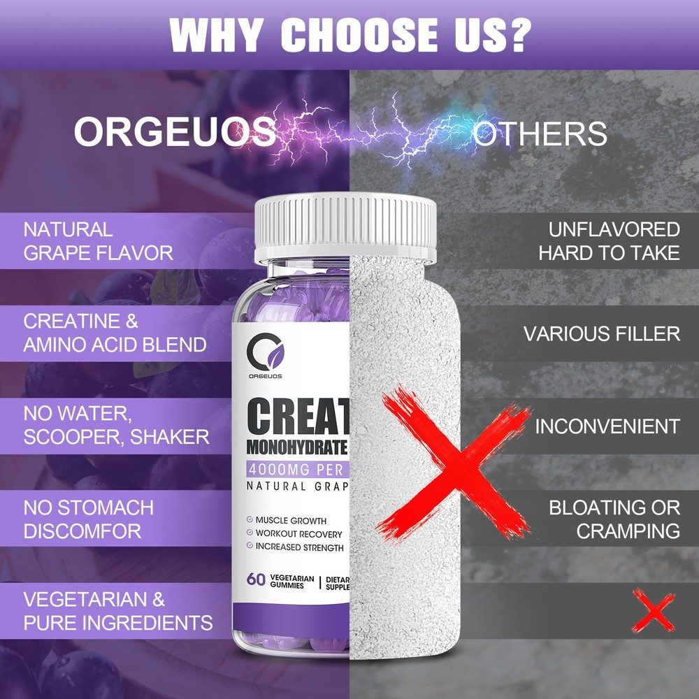 Creatine Monohydrate Supplement Creatine Monohydrate Gummies Workout Enhancer