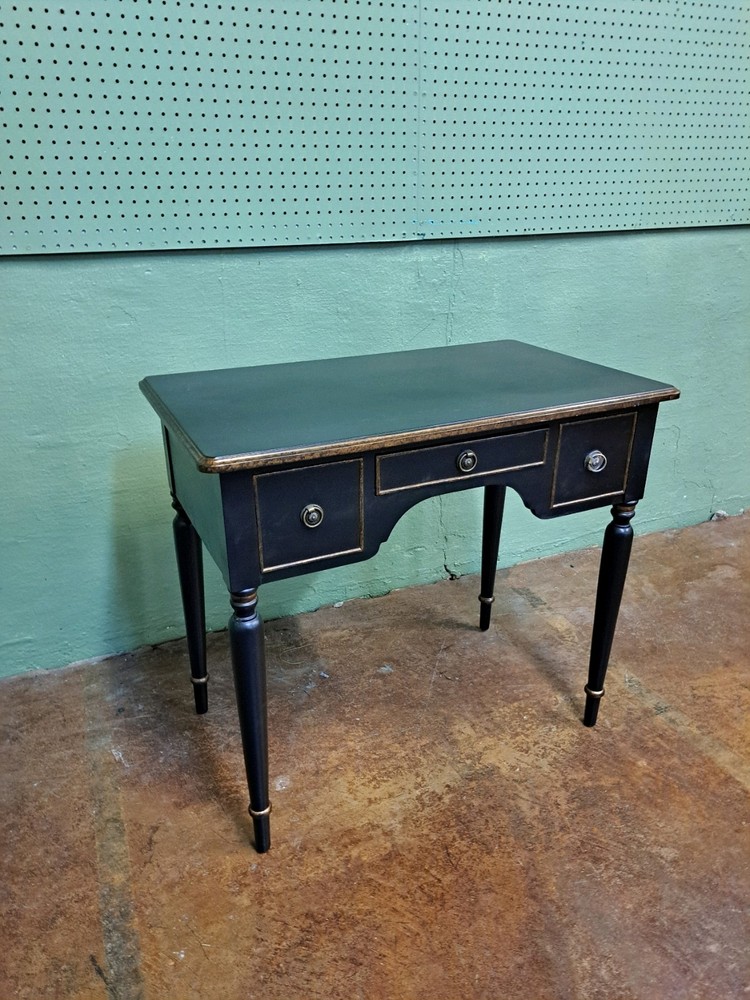 Contemporary Black and Gold Dressing Table 20thc