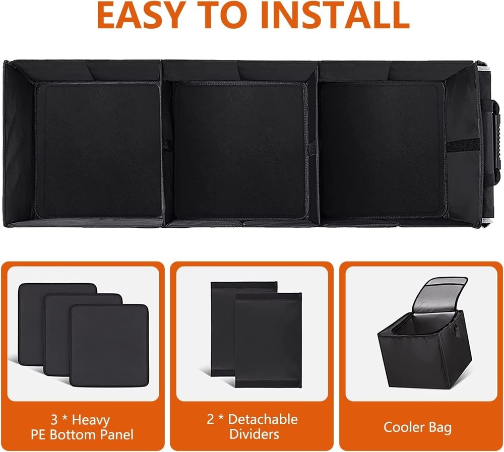 Multi-Functional Car Trunk Organizer with Cooler - Waterproof & Ergonomic Design