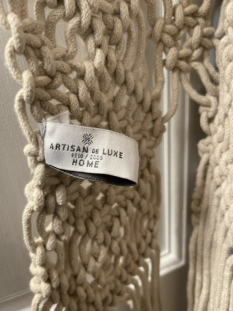 ARTISAN DE LUXE HOME MACRAME TABLE RUNNER 16"x72"