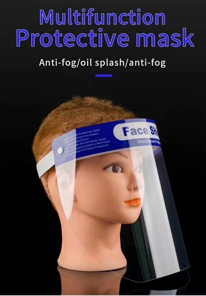 Face Shield Clear Protector Anti-Fog Reusable Washable Lightweight