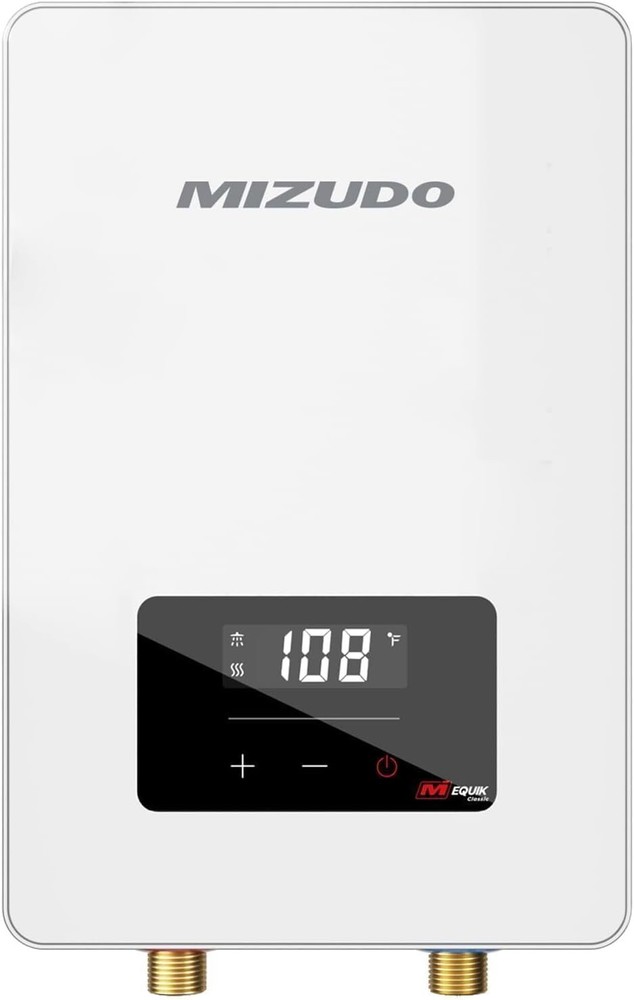MIZUDO 3500W Tankless Water Heater Electric Instant Hot Water Heater Under Sink