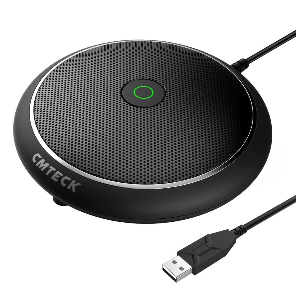 CMTECK Conference USB Microphone, Computer Desktop Mic with Mute Function, Om...