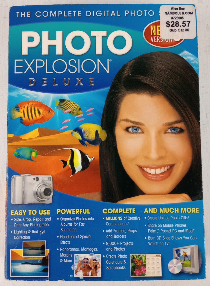 Vintage Photo Explosion Deluxe Software (Complete in Packaging) 2002 CD ROM