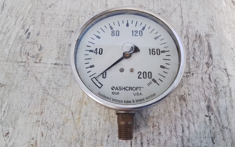 Ashcroft Pressure Gauge 200 PSI (C14D)