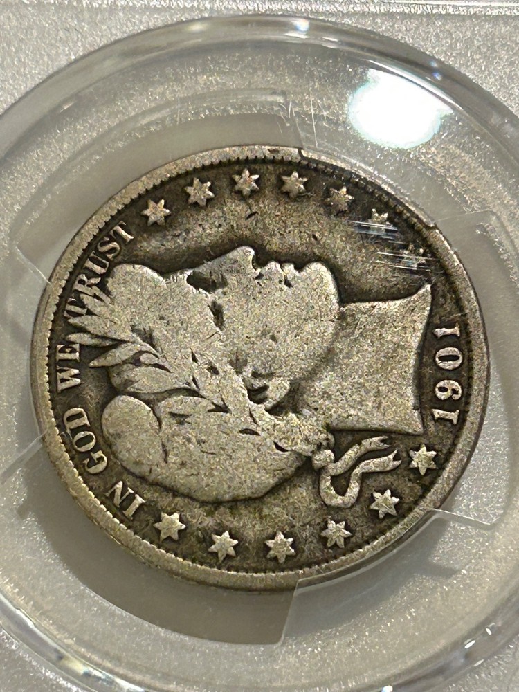 1901 P Barber Silver Half Dollar PCGS G6