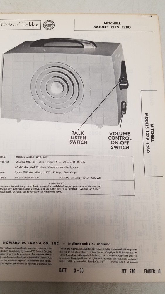 Sams Photo Fact #270 3/55 missing folder 18 (D)