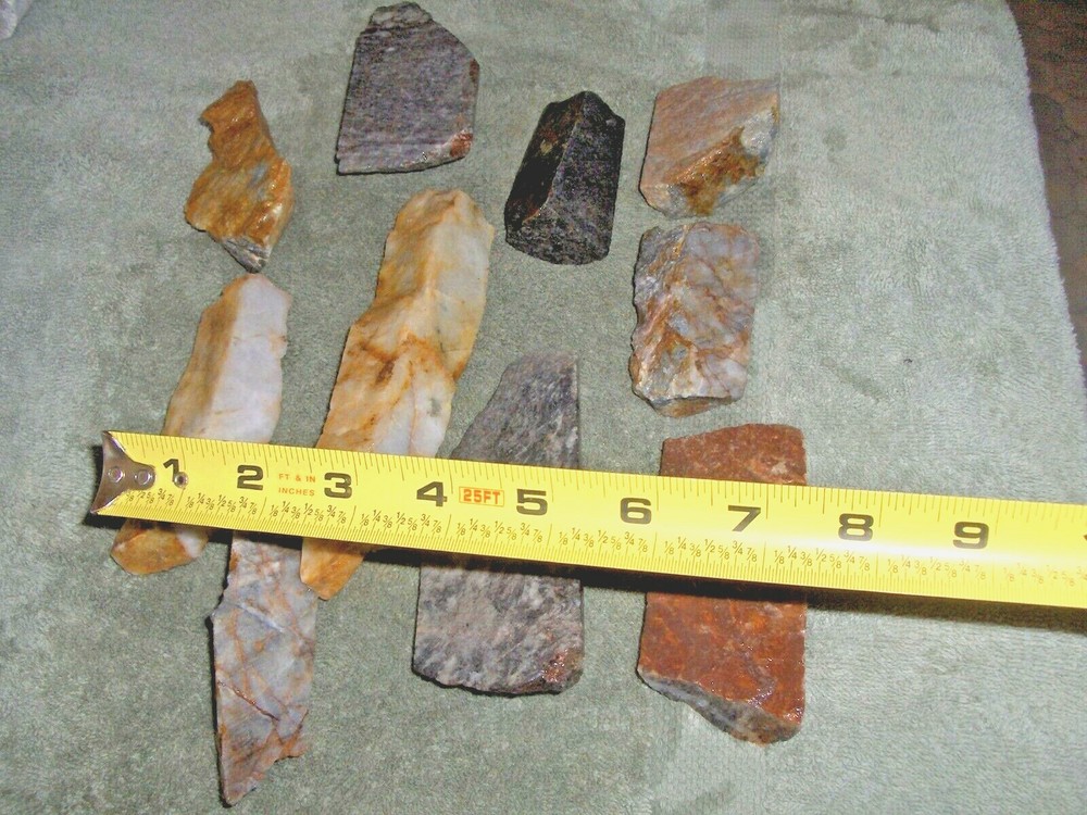 Split Core Samples From Alaska Gold Mine 10 Pieces Split Drill Irregular #13