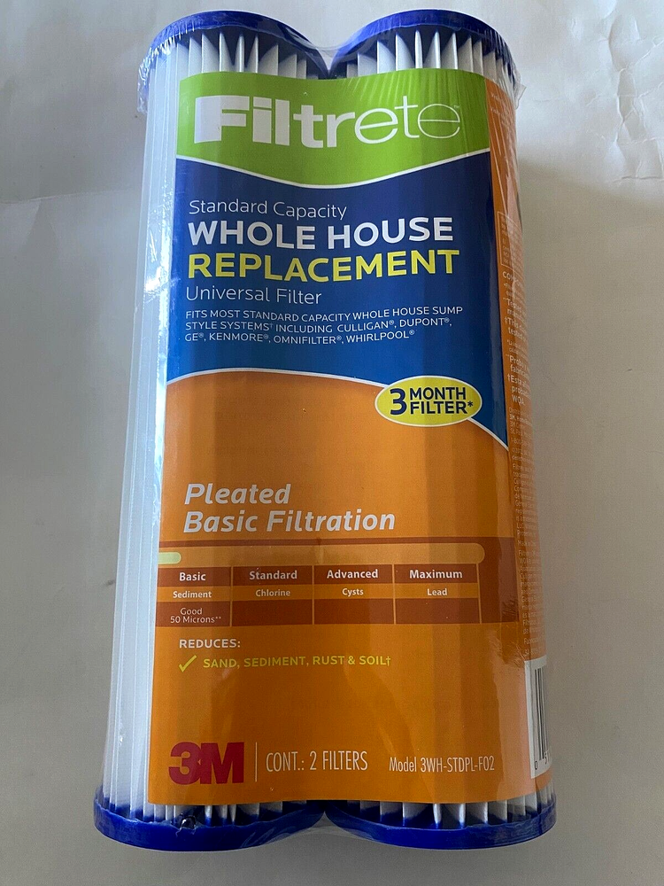 **NEW** Filtrete Standard Capacity Whole House Replacement Water Filter