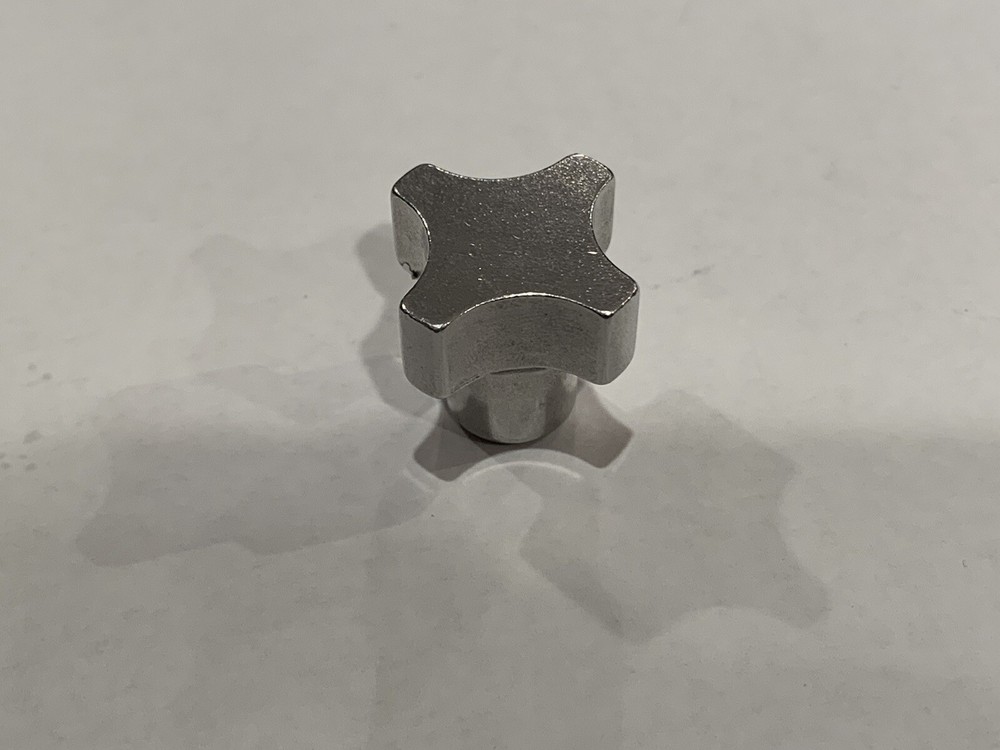 Aluminum Extrusion, Four Lobed Knobs, Luster Finish, Blind Tapped