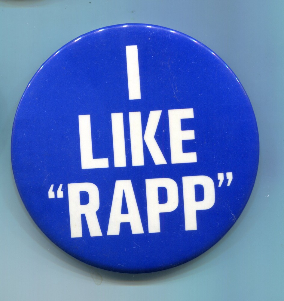 I Like Rapp, Vintage Pinback Button