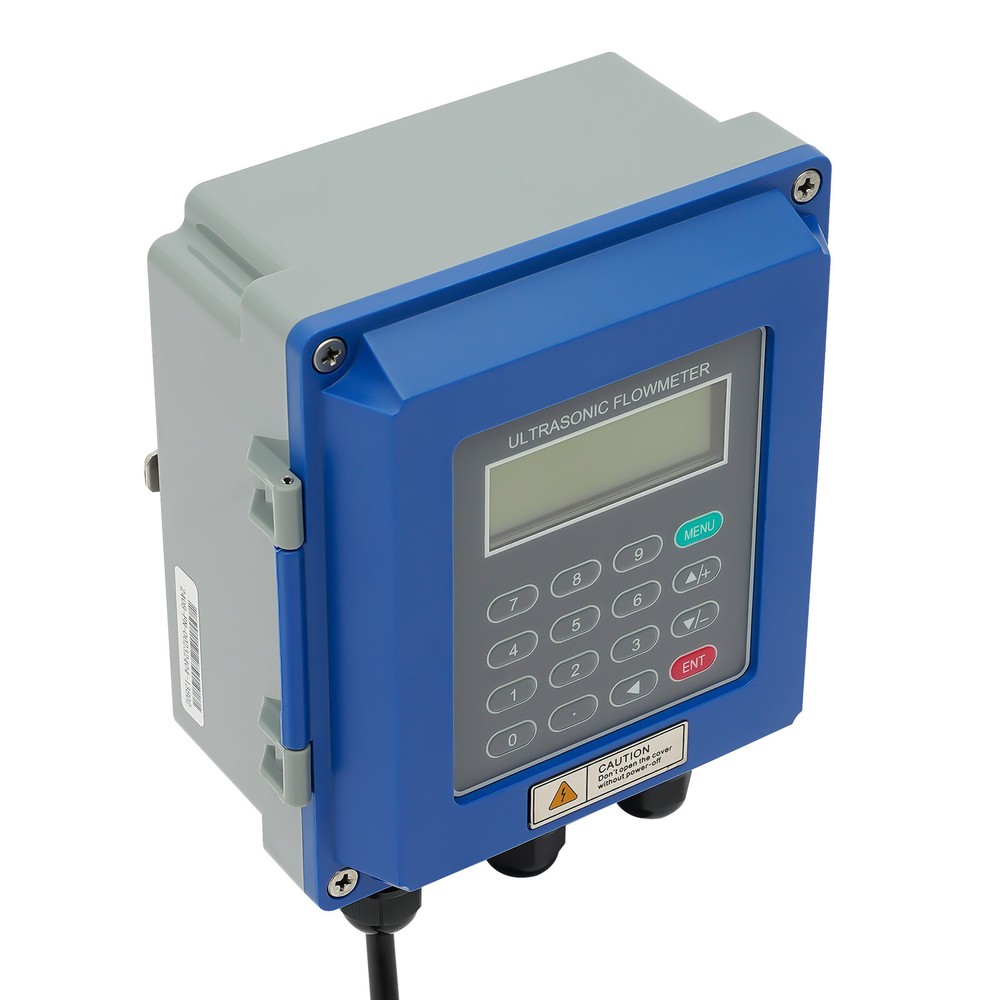 TUF-2000B Ultrasonic Flowmeter Wall Mounted Digital Host Water Flow Meter Set