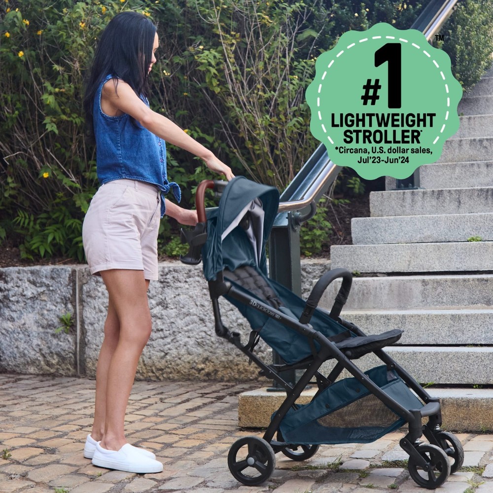Ingenuity 3Dquickclose CS+ Compact Fold Infant Baby Stroller, Navy Blue
