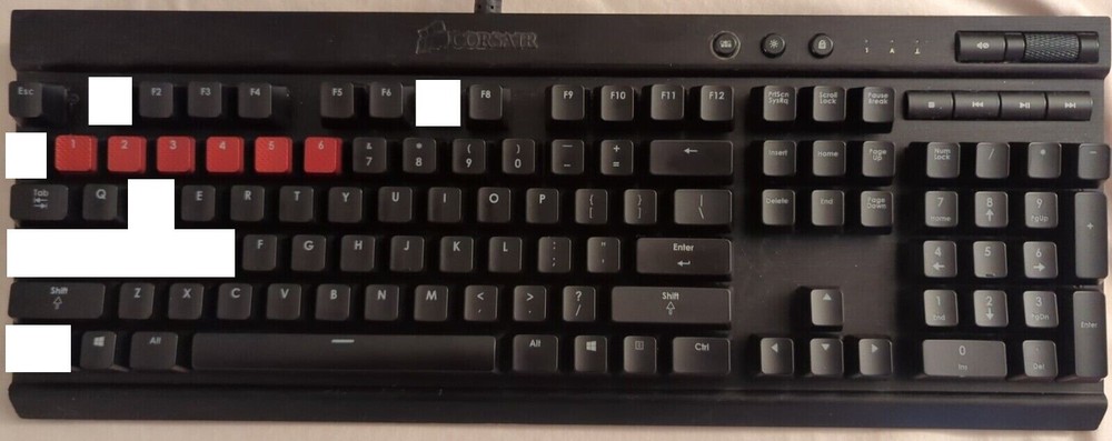 Replacement Keycaps from Corsair Vengeance K70 Mechanical Keyboard