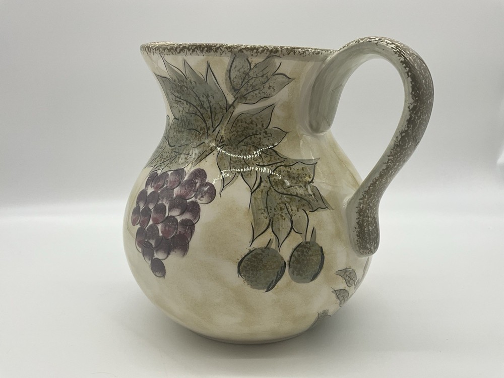 Tabletops Unlimited Barth & Dreyfuss Sorento Pattern Pitcher Olive Grove Pattern