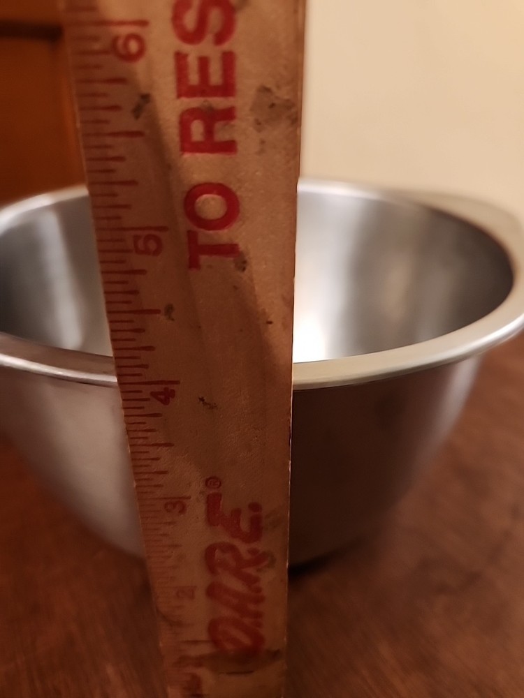 REVERE WARE STAINLESS DEEP DOUBLE BOILER INSERT FITS 3 & 4 QUART SAUCEPANS