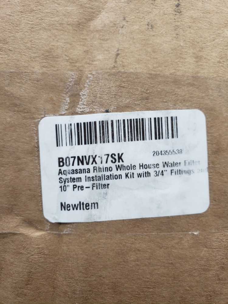Aquasana Rhino Pro Whole House Water Filter System Installation Kit Blue