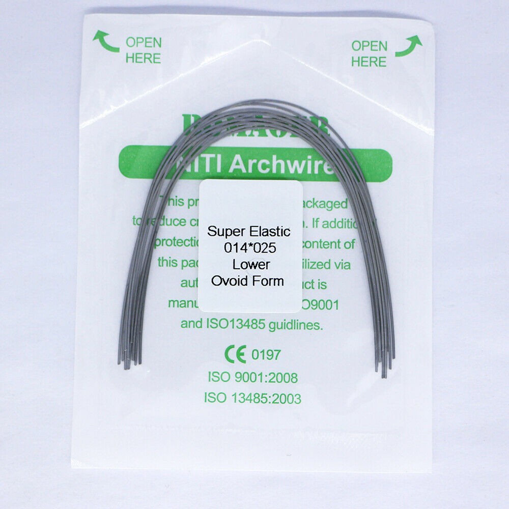 30×Dental Orthodontic Super Elastic Ni-Ti Arch Rectangular Wire Oval 14×25 Lower