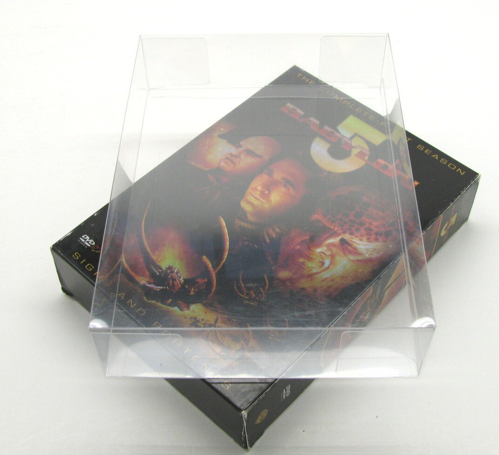 1x DVD OVERSIZED BOX SET (SIZE DVO E) - CLEAR PLASTIC PROTECTIVE BOX PROTECTOR