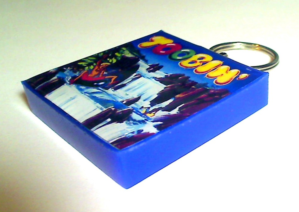 Toobin Arcade Marquee Coin Door accessory Keychain