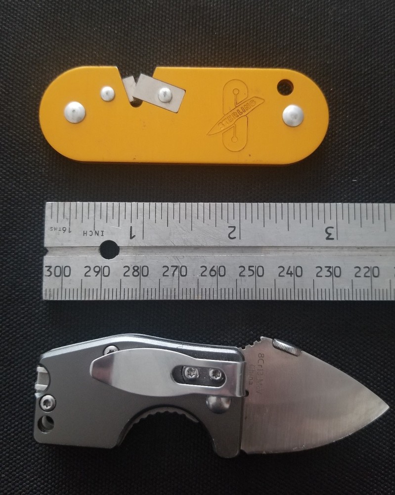 Sterling Pocket Knife / Tool Sharpener & Compact Fire Ant Folding Knife