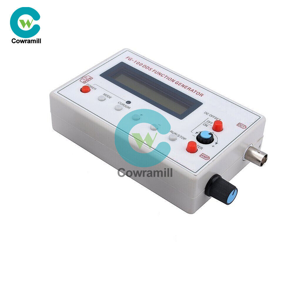 DDS Function Signal Generator Module 1HZ-500KHz Sine +Square Wave + Case FG-100b